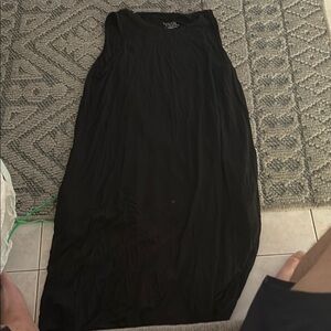 Time and Tru Black Sleeveless Dress